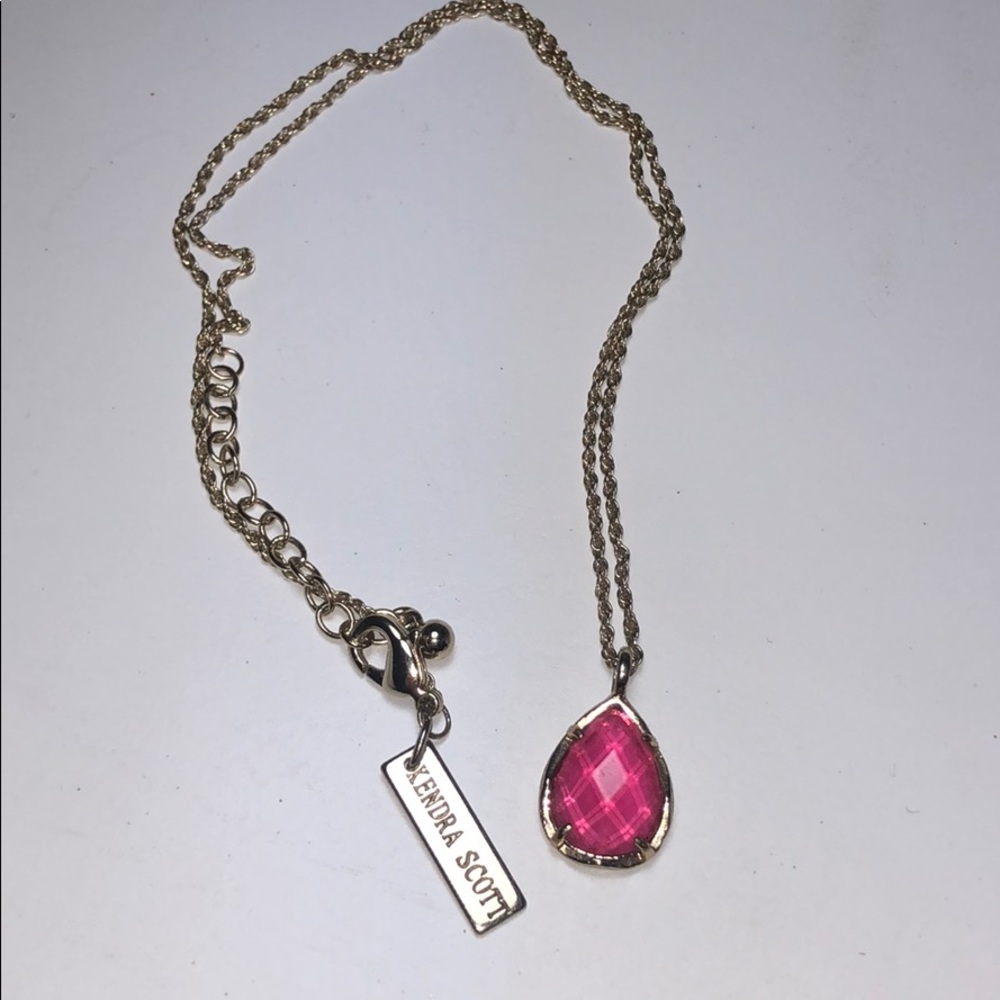 Kendra Scott Kiri Birthstone Teardrop Necklace